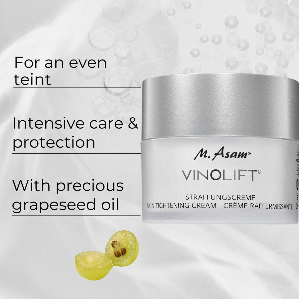 M. Asam VINOLIFT Skin Tightening Cream - Anti-Aging Firming Face Moisturizer with Resveratrol, OPC & Grape Seed Oil for Mature, Dry Skin (1.69 fl oz) Avelisse