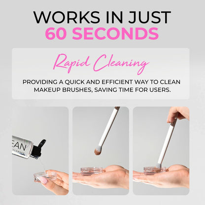 ISOCLEAN Makeup Brush Cleaner – Gentle Daily Use Solution, Reduces Product Buildup, Improves Application, Easy Clean Brush Cleaning Solution & Sponge Cleaner - Easy Pour with Dip Tray, 6 fl oz Avelisse