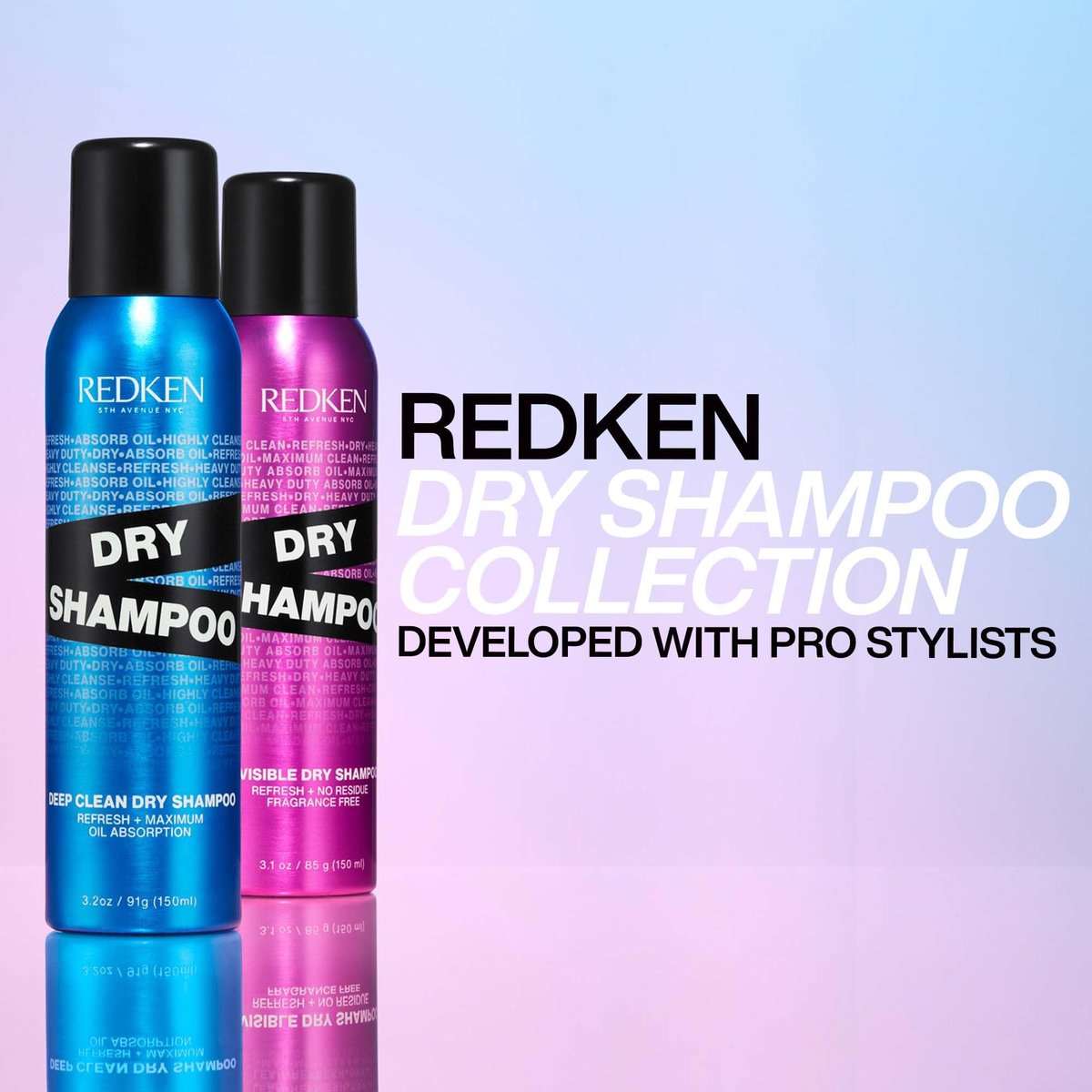 Redken Invisible Dry Shampoo for All Hair Types – Lightweight, Residue-Free, Fragrance-Free (3.1 oz) Avelisse
