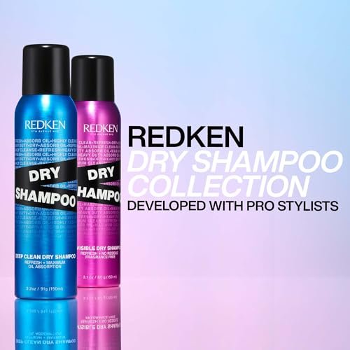 Redken Invisible Dry Shampoo for All Hair Types – Lightweight, Residue-Free, Fragrance-Free (3.1 oz) Avelisse