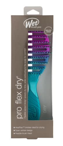 Wet Brush Pro Flex Dry Brush - Teal Ombre - Gentle Detangling for All Hair Types - görsel 6