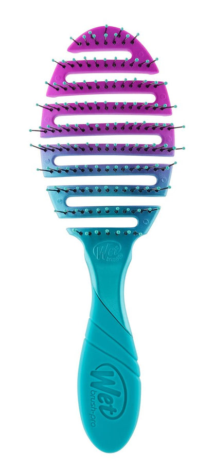 Wet Brush Pro Flex Dry Brush - Teal Ombre - Gentle Detangling for All Hair Types