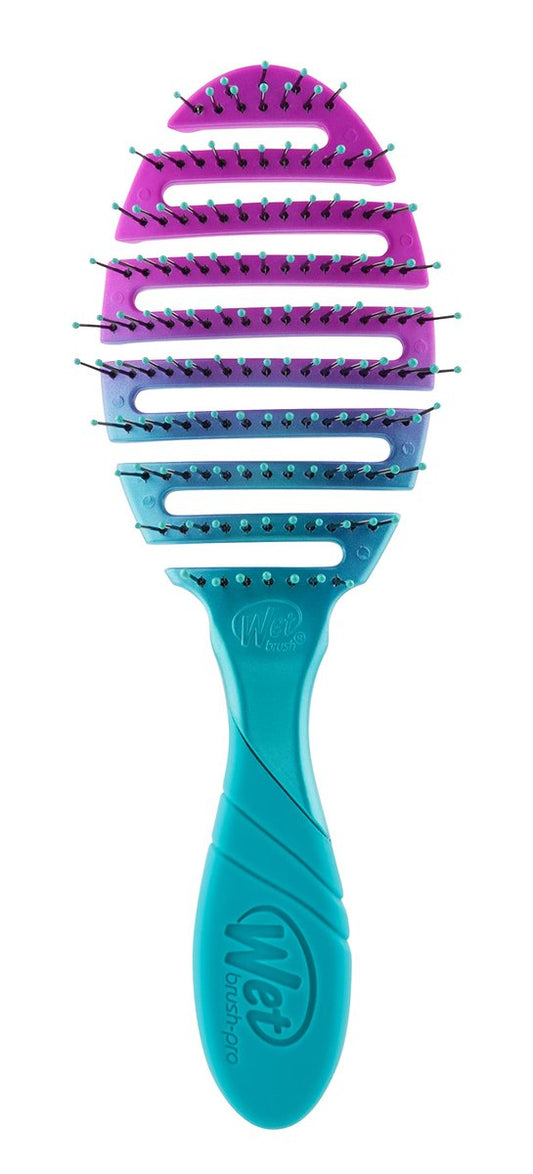 Wet Brush Pro Flex Dry Brush - Teal Ombre - Gentle Detangling for All Hair Types