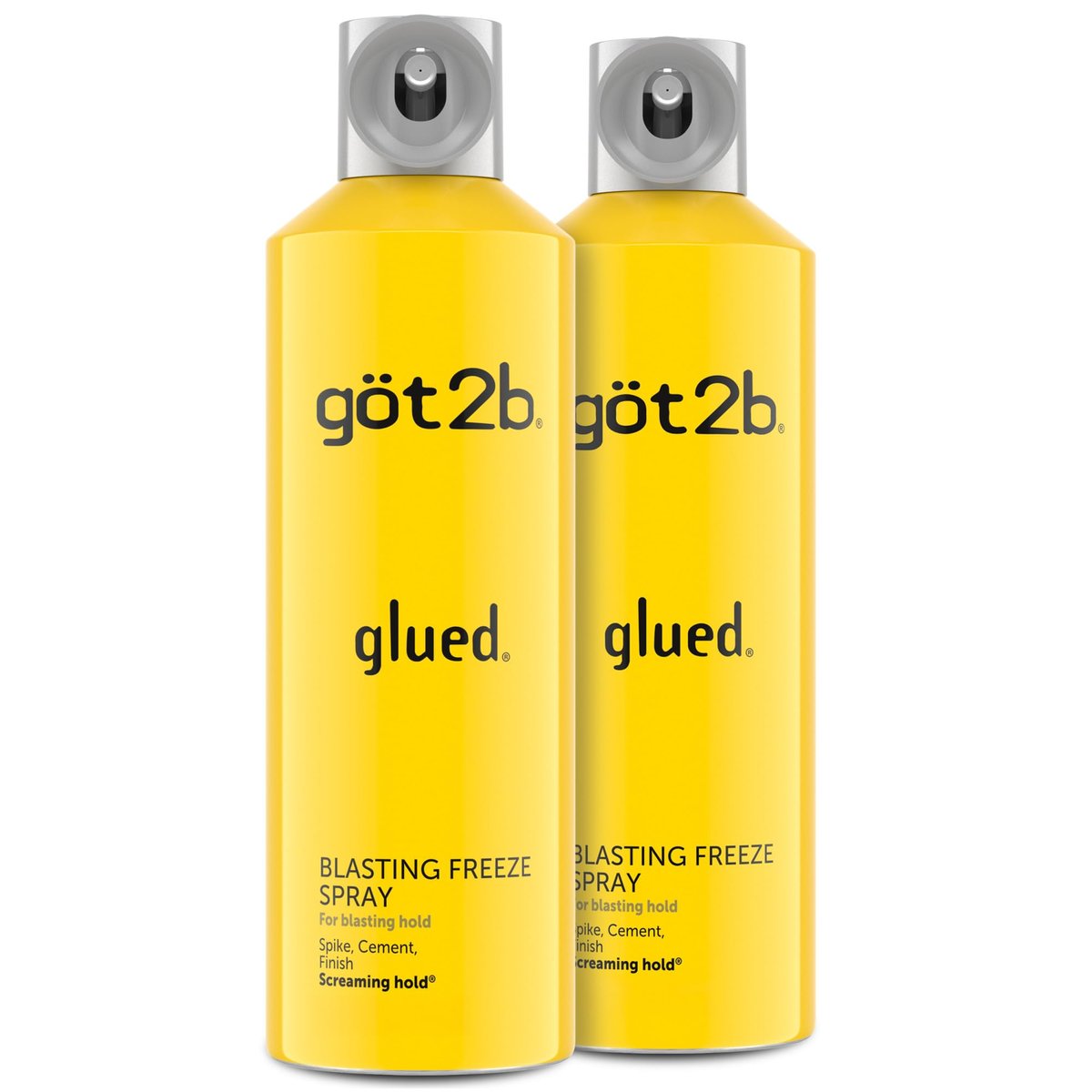 Got2b Glued Blasting Freeze Hairspray, 12 oz (Pack of 2) - Extreme Hold Hair Spray for All-Day Styles Avelisse