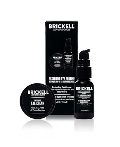 Brickell Men's Restoring Eye Routine for Men – Natural Eye Cream and Serum Gift Set Avelisse