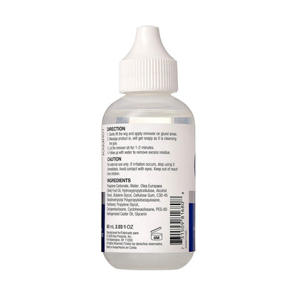 KISS Red All Mighty Lace Front Wig Remover – Gentle Foaming Solvent, Protects Edges, No Harmful Chemicals (60mL / 2.03 fl oz) - KAMR01