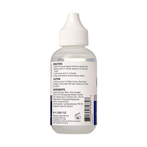 KISS Red All Mighty Lace Front Wig Remover – Gentle Foaming Solvent, Protects Edges, No Harmful Chemicals (60mL / 2.03 fl oz) - KAMR01 - görsel 4