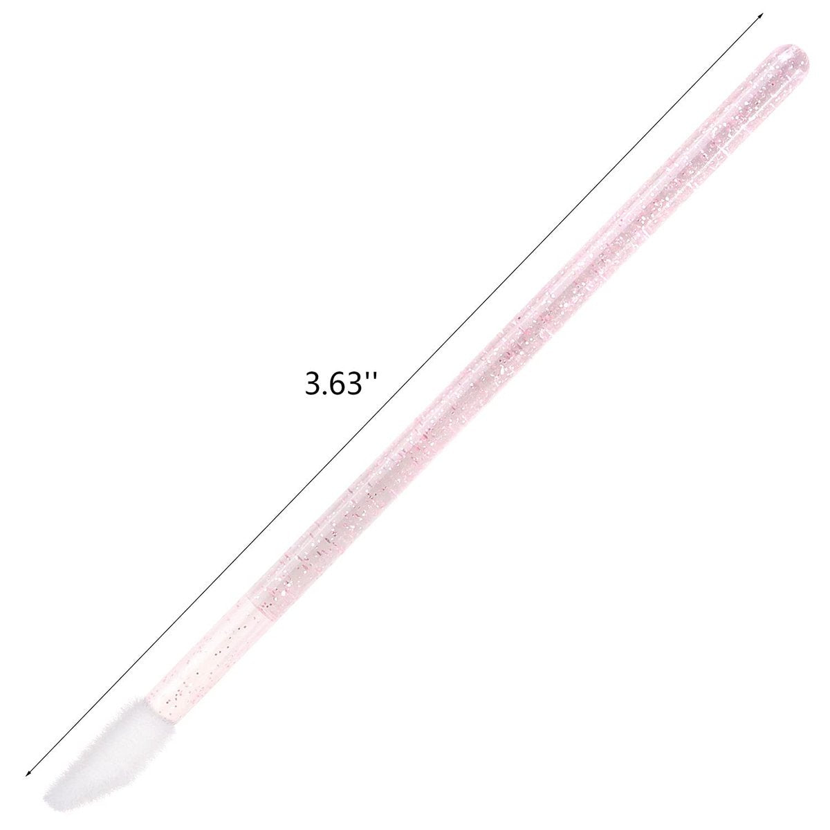 100 Disposable Lip Brushes - Pink Lipstick Applicators & Gloss Wands by Tbestmax - görsel 3