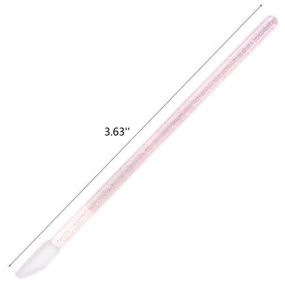 100 Disposable Lip Brushes - Pink Lipstick Applicators & Gloss Wands by Tbestmax