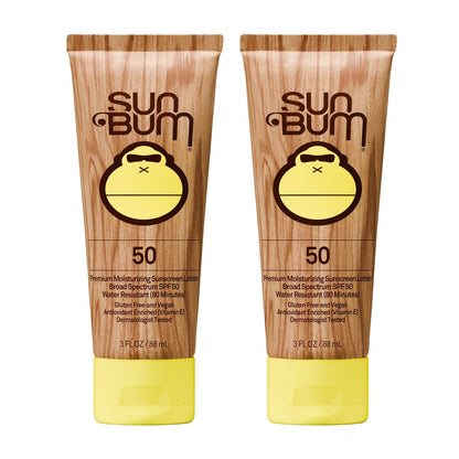 Sun Bum Original SPF 50 Sunscreen Lotion - Vegan, Hawaii 104 Act Compliant, Broad Spectrum UVA/UVB with Vitamin E, 3 oz (2 Pack) Avelisse