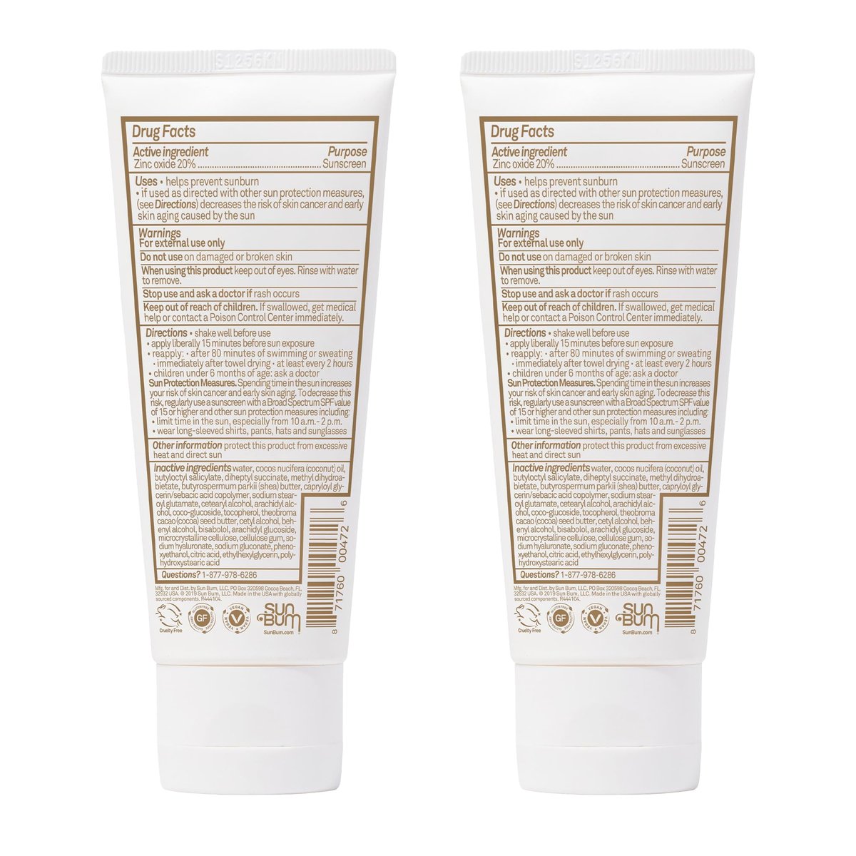 Sun Bum Mineral SPF 50 Sunscreen Lotion - Vegan & Hawaii 104 Act Compliant Broad Spectrum UVA/UVB Protection (2-Pack) Avelisse