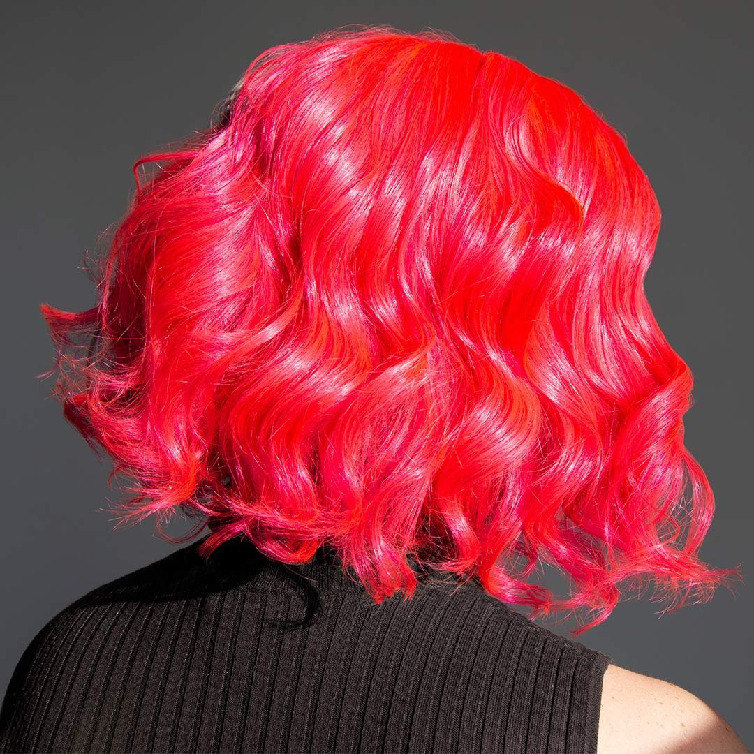 MANIC PANIC Classic Electric Pink Pussycat Semi Permanent Hair Color - Bright Neon Pink Hair Dye - Vegan & Cruelty-Free - 4 oz Avelisse