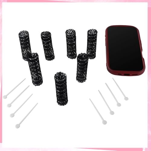 Willbond 20 Pcs Vintage Hair Rollers - Small Brush Rollers with Picks for Thin Short Hair Curls Styling Avelisse