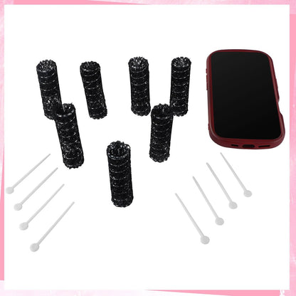 Willbond 20 Pcs Vintage Hair Rollers - Small Brush Rollers with Picks for Thin Short Hair Curls Styling Avelisse