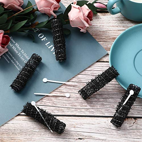 Willbond 20 Pcs Vintage Hair Rollers - Small Brush Rollers with Picks for Thin Short Hair Curls Styling Avelisse