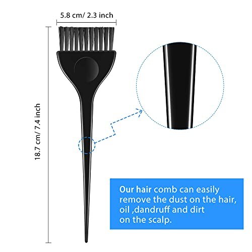 Boao 6-Piece Hair Color Dye Brush Set – Reusable Tinting Applicators for Salon & Home DIY (6 Colors) - görsel 4