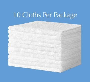 Skura Style WIPE ENVY All Purpose Lint Free Microfiber Reusable Cleaning Wipes – White, 10 Count - görsel 7