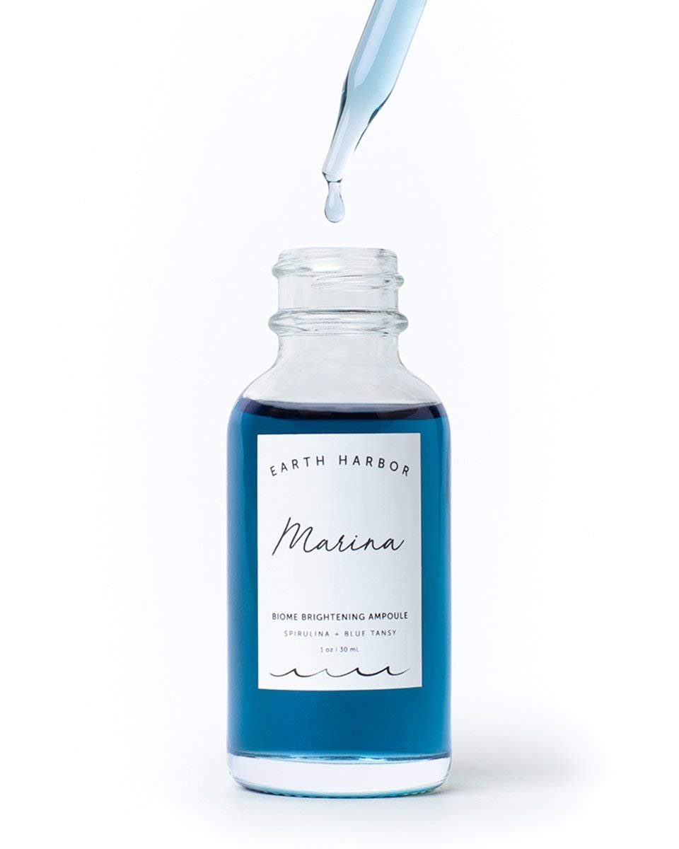 MARINA Biome Brightening Serum Ampoule - 12 Botanical Actives for Redness, Hyperpigmentation & Uneven Tone - All Skin Types, 1 fl oz (30ml) Avelisse