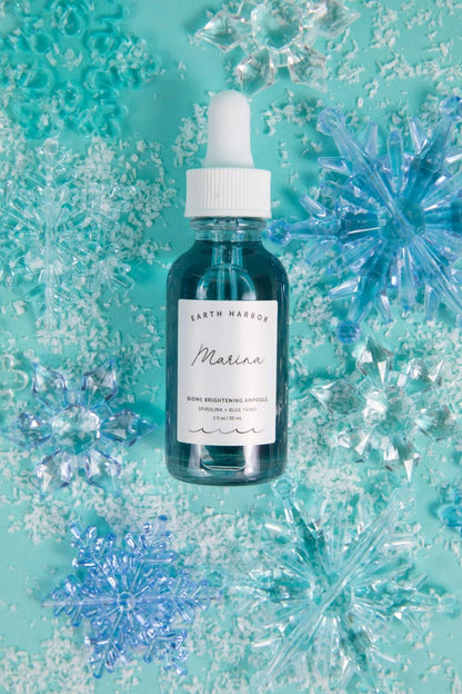 MARINA Biome Brightening Serum Ampoule - 12 Botanical Actives for Redness, Hyperpigmentation & Uneven Tone - All Skin Types, 1 fl oz (30ml) Avelisse