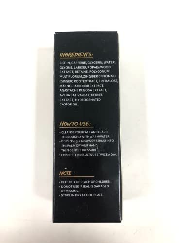 Beard Growth Oil with Biotin & Caffeine – Stimulate Facial Hair Growth for a Fuller, Thicker Beard - görsel 12