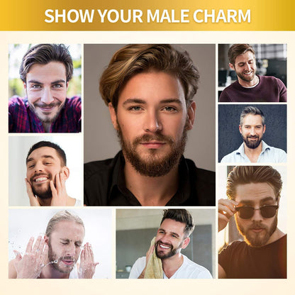 Beard Growth Oil with Biotin & Caffeine – Stimulate Facial Hair Growth for a Fuller, Thicker Beard