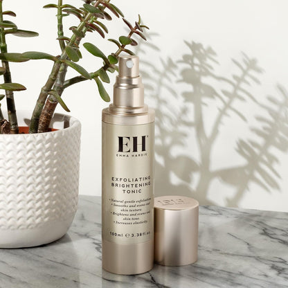 Emma Hardie Exfoliating Brightening Tonic with AHA & BHA - 100ml | Vegan & Cruelty-Free Toner for Sensitive Skin