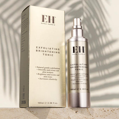 Emma Hardie Exfoliating Brightening Tonic with AHA & BHA - 100ml | Vegan & Cruelty-Free Toner for Sensitive Skin
