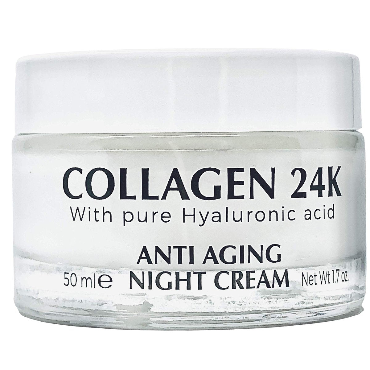 Delfanti-Milano COLLAGEN 24K Anti-Aging Night Cream with Hyaluronic Acid - Face and Neck Moisturizer, Made in Italy, 1.7 oz Avelisse