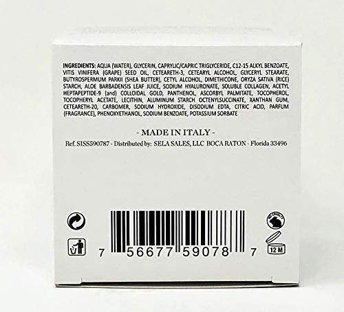Delfanti-Milano COLLAGEN 24K Anti-Aging Night Cream with Hyaluronic Acid - Face and Neck Moisturizer, Made in Italy, 1.7 oz Avelisse