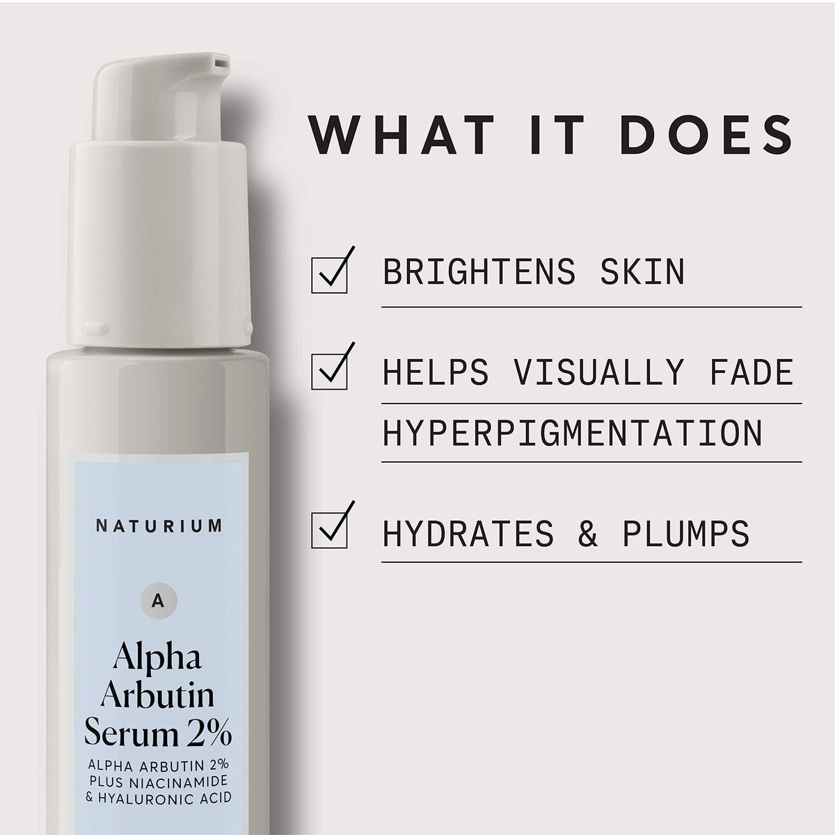 Naturium Alpha Arbutin Serum 2% with Niacinamide & Lemon - Brightening Face Serum for Dark Spots, 1 oz Avelisse