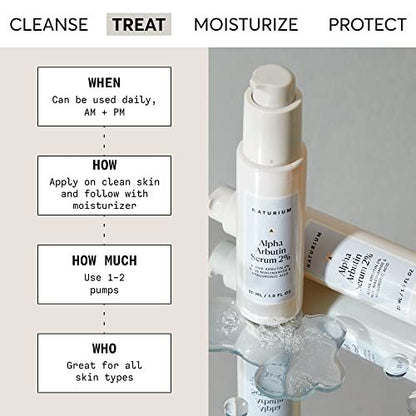 Naturium Alpha Arbutin Serum 2% with Niacinamide & Lemon - Brightening Face Serum for Dark Spots, 1 oz Avelisse