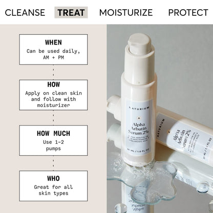 Naturium Alpha Arbutin Serum 2% with Niacinamide & Lemon - Brightening Face Serum for Dark Spots, 1 oz Avelisse
