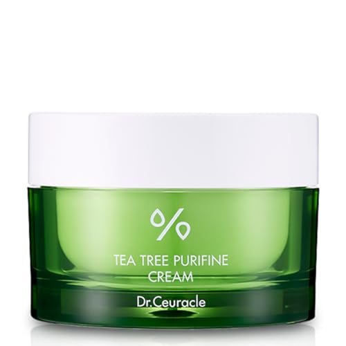 Dr. Ceuracle Tea Tree Purifine Cream – Korean Calming Moisturizer with Panthenol & Ceramide for Sensitive Skin (1.76 oz / 50g) - görsel 4