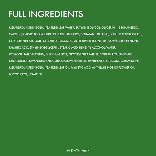 Dr. Ceuracle Tea Tree Purifine Cream – Korean Calming Moisturizer with Panthenol & Ceramide for Sensitive Skin (1.76 oz / 50g) - görsel 6