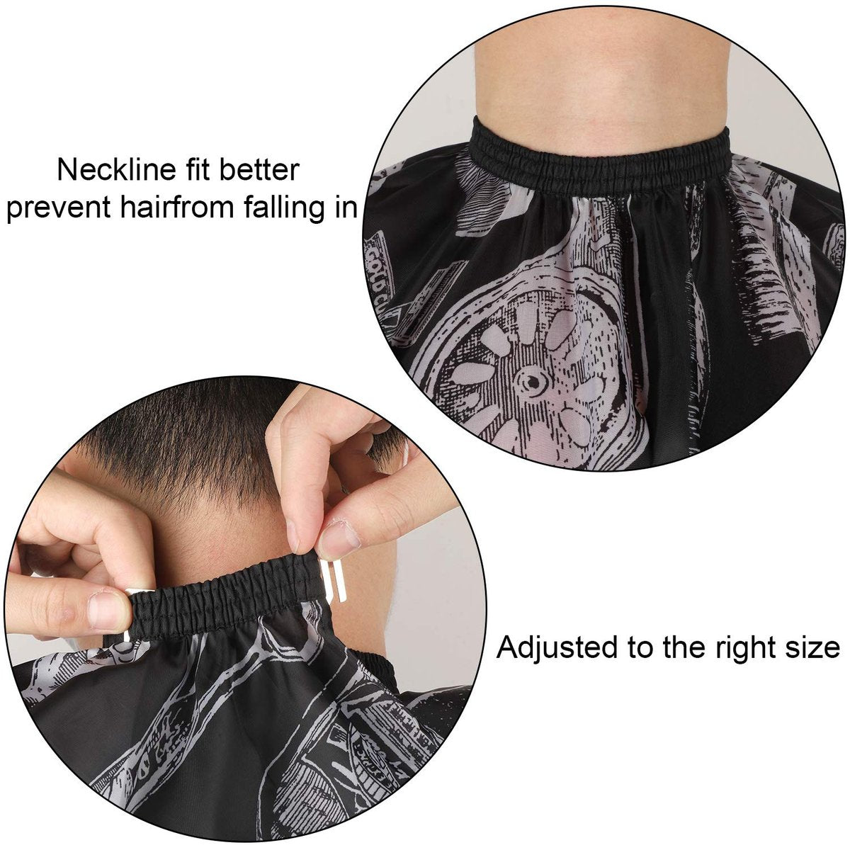 SATINIOR 6 Pcs Professional Salon Barber Capes Waterproof Hair Cutting Capes with Neck Duster and Combs Brush for Women Men Hair Stylist Salon Barbershop Hairdressing Avelisse