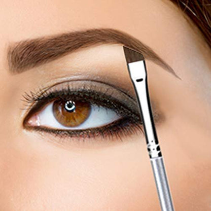 Vertex Angled Eyeliner Brush - Precision Slanted Liner for Smooth Liquid & Gel Application - Fine Winged Cat Eyes