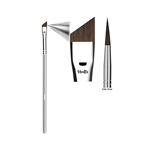 Vertex Angled Eyeliner Brush - Precision Slanted Liner for Smooth Liquid & Gel Application - Fine Winged Cat Eyes - görsel 2
