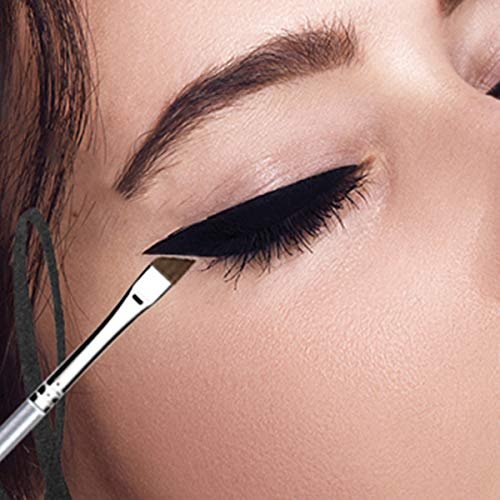 Vertex Angled Eyeliner Brush - Precision Slanted Liner for Smooth Liquid & Gel Application - Fine Winged Cat Eyes - görsel 9