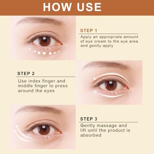 Anti Ageing Eye Cream - Anti Wrinkle Eye Serum for Puffy Eyes, Dark Circles, Eye Bags, Crows Feet, Wrinkles - ELBBUB - görsel 10