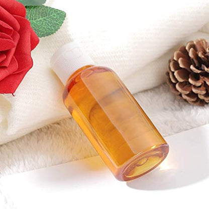 MMonDod 25 Pack 1.7oz/50ml Clear Plastic Empty Travel Bottles with Flip Cap – Squeezable Refillable Containers for Toiletries, Condiments, and More