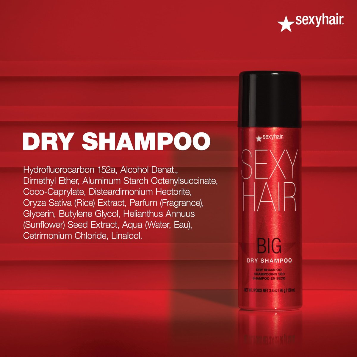 SexyHair Big Dry Shampoo - 3.4 oz - Removes Oils & Impurities, Adds Volume for All Hair Types - görsel 5