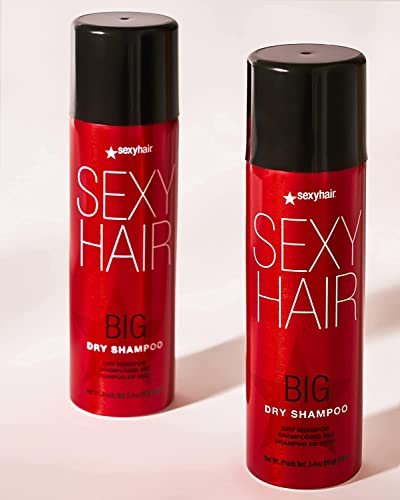SexyHair Big Dry Shampoo - 3.4 oz - Removes Oils & Impurities, Adds Volume for All Hair Types