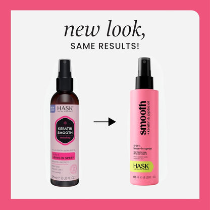 HASK Keratin 5-in-1 Leave In Conditioner Spray – 2 Piece Set, Color Safe, Gluten Free, Sulfate Free, Paraben Free Avelisse