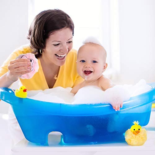 Boao 8-Piece Kids Bath Loofahs - Cute Animal Sponge Poufs for Fun, Gentle Body Scrubbing Avelisse