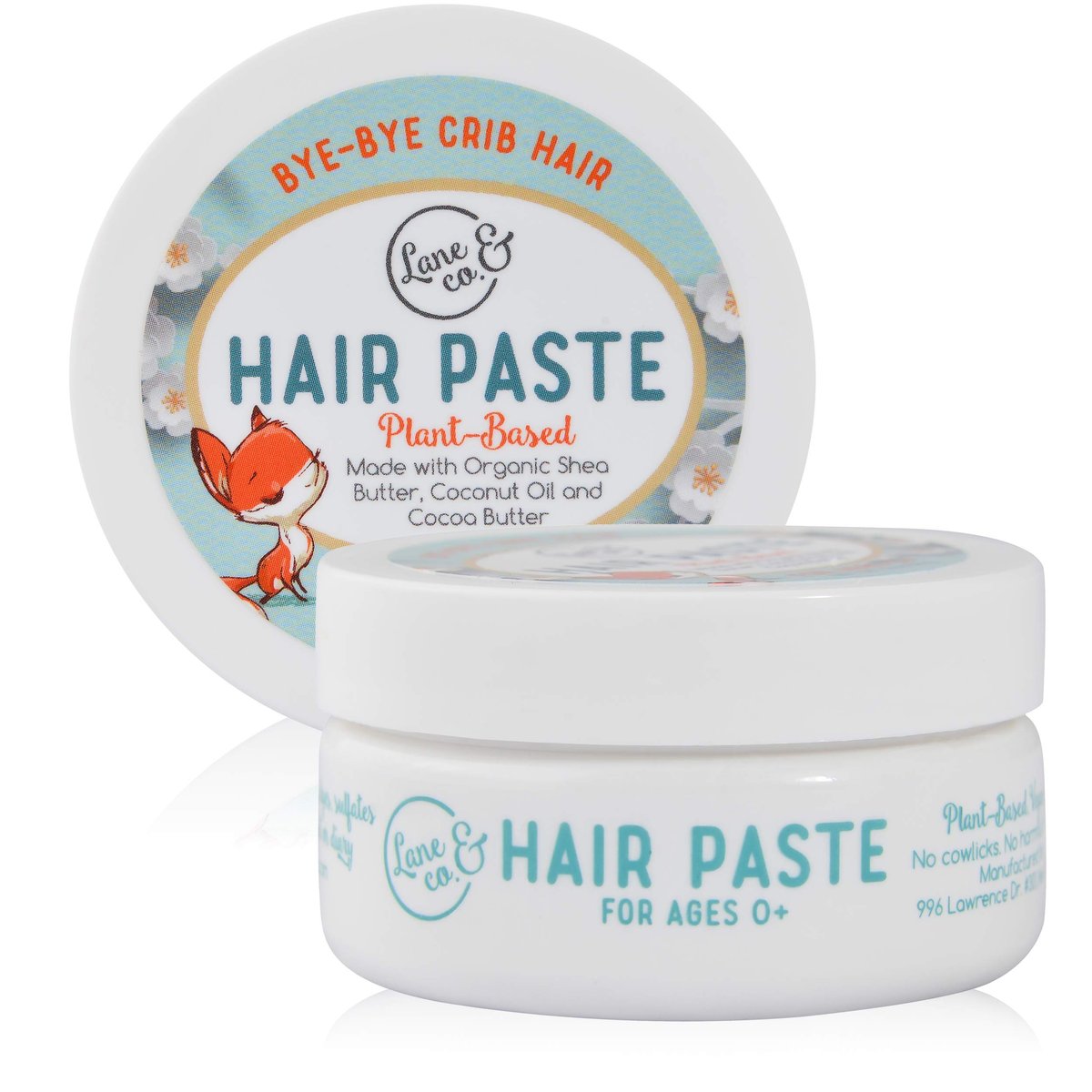LANE & CO. Light Hold Hair Paste - Plant-Based Styling Paste for Babies, Toddlers, Kids - Natural & Organic Formula, Non-Sticky, Tames Flyaways & Bed Head, 2oz - görsel 1