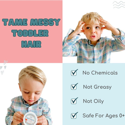 LANE & CO. Light Hold Hair Paste - Plant-Based Styling Paste for Babies, Toddlers, Kids - Natural & Organic Formula, Non-Sticky, Tames Flyaways & Bed Head, 2oz