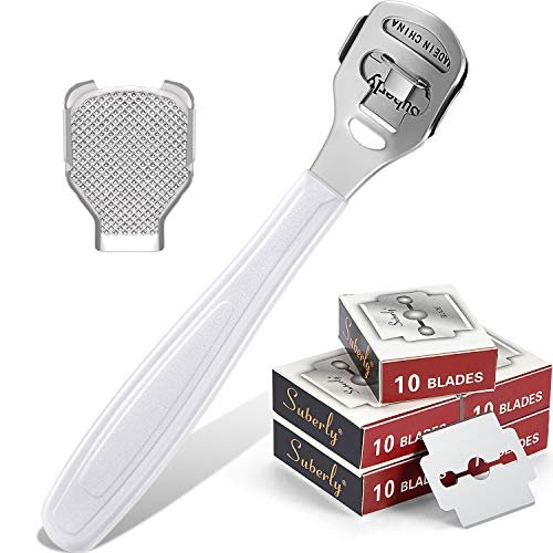 52 Pieces Callus Shaver Set - Stainless Steel Foot File with 50 Replacement Blades for Hard Skin Removal - görsel 2