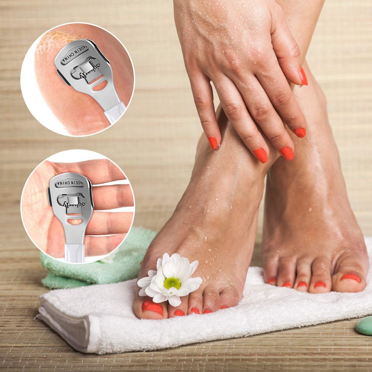 52 Pieces Callus Shaver Set - Stainless Steel Foot File with 50 Replacement Blades for Hard Skin Removal - görsel 13