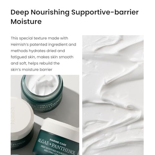 HEIMISH Marine Care Deep Moisture Nourishing Melting Cream - Deep Hydrating, Nourishing Moisturizer with Panthenol and Peptides for Anti-Aging, Firming, and Wrinkle Care - 1.86 fl oz (55ml) - görsel 6