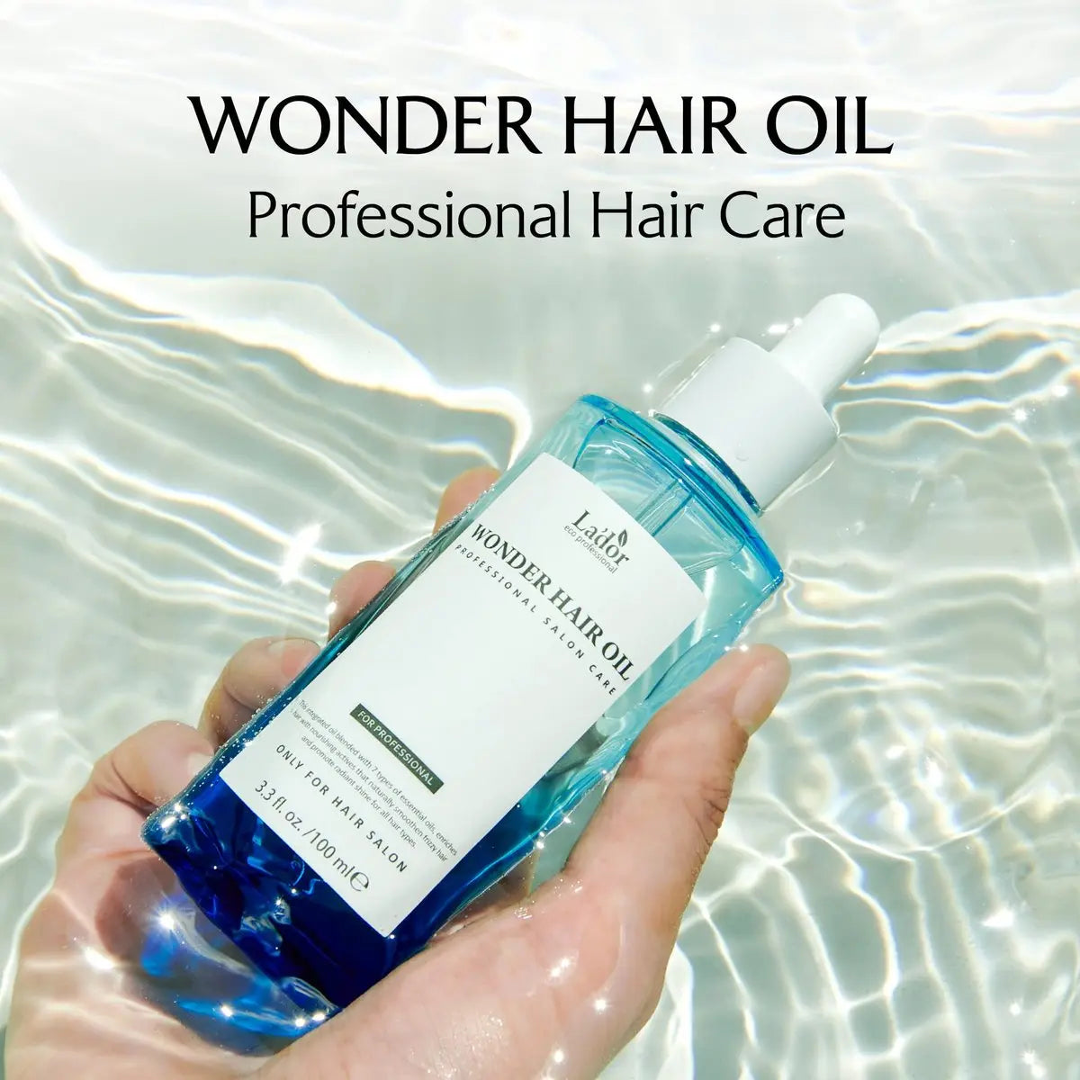 LA'DOR Wonder Hair Oil Anti-Frizz Leave-In Lightweight Protein Conditioner with Squalane, Argan & Avocado Oil for Dry, Static, Damaged, Bleached Hair – Heat Protectant Treatment, 3.3 Fl Oz Avelisse